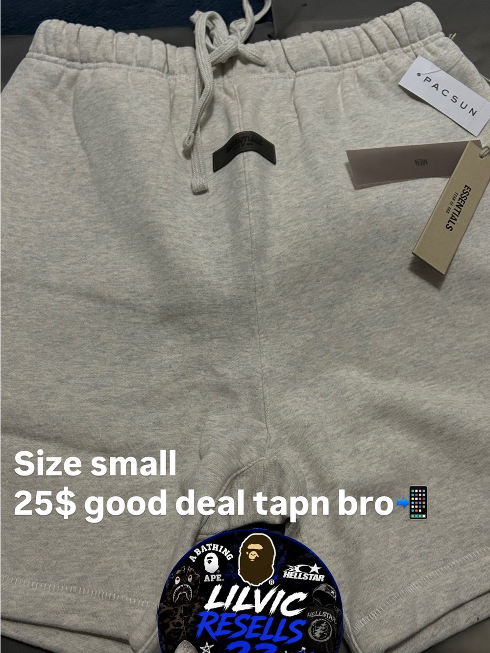 PacSun Cream Heather Kids Sweat Shorts
